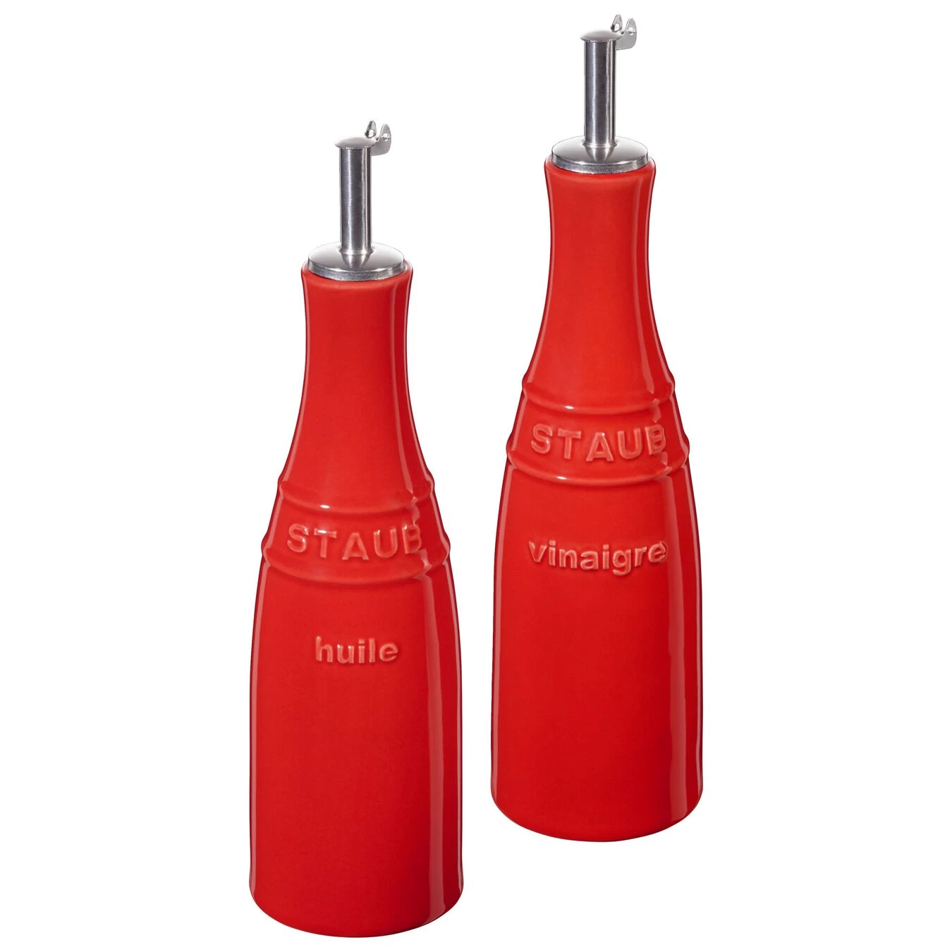 Staub Huilier Et Vinaigrier 20 Cm, Céramique, Cerise