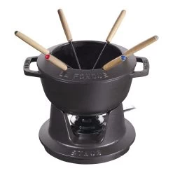 Staub Service Ă Fondue 18 Cm, Noir