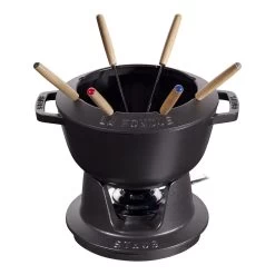 Staub Service Ă Fondue 20 Cm, Noir
