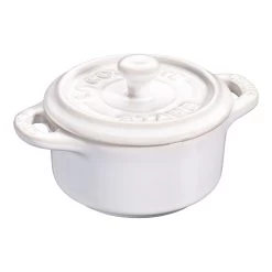 Staub Mini Cocotte 10 Cm, Rond(e), Blanc Ivoire, Céramique
