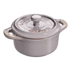 Staub Mini Cocotte 10 Cm, Rond(e), Gris Antique, Céramique