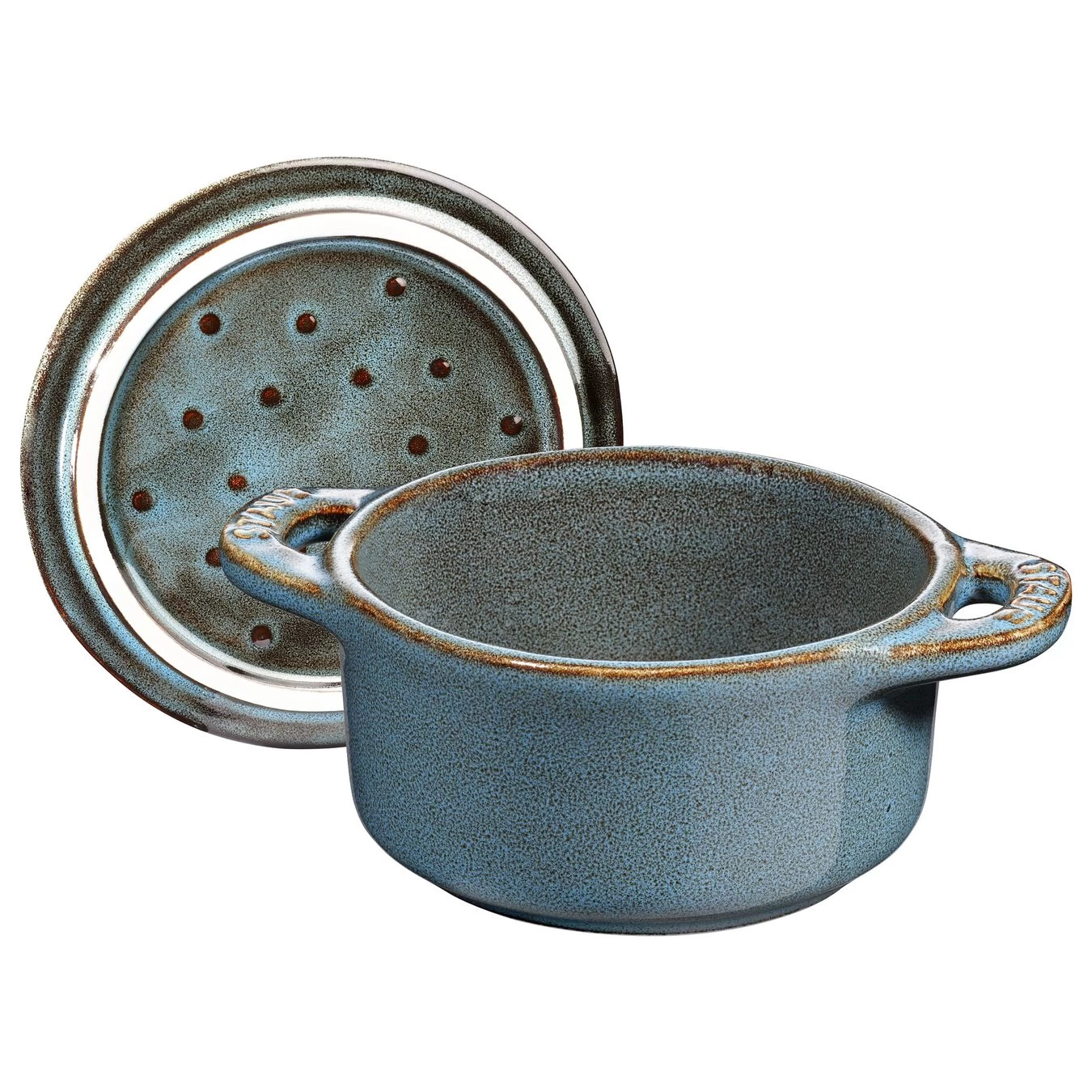 Staub Mini Cocotte 10 Cm, Rond(e), Turquoise Antique, Céramique – Image 2