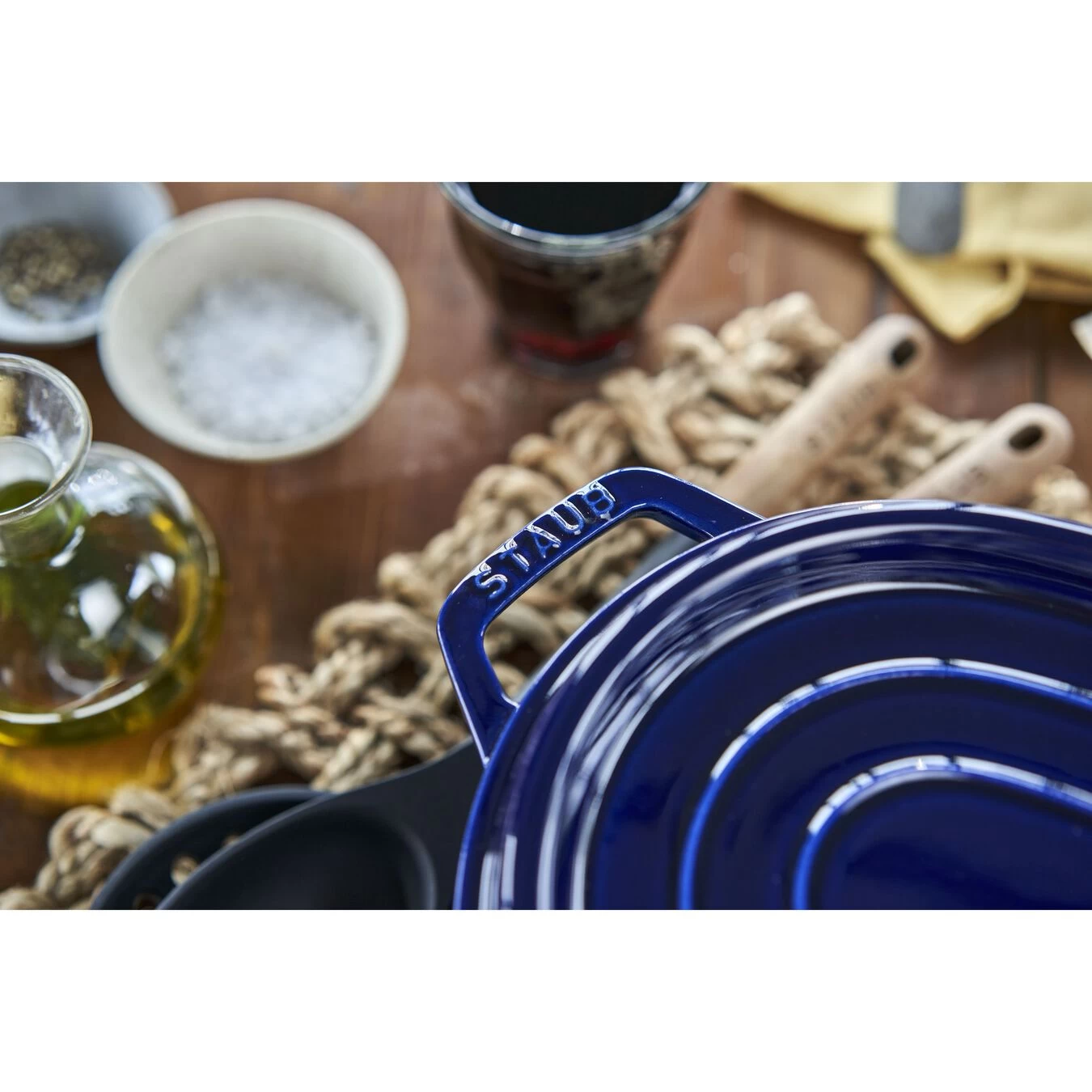 Staub Cocotte 33 Cm, Ovale, Bleu Intense, Fonte – Image 5