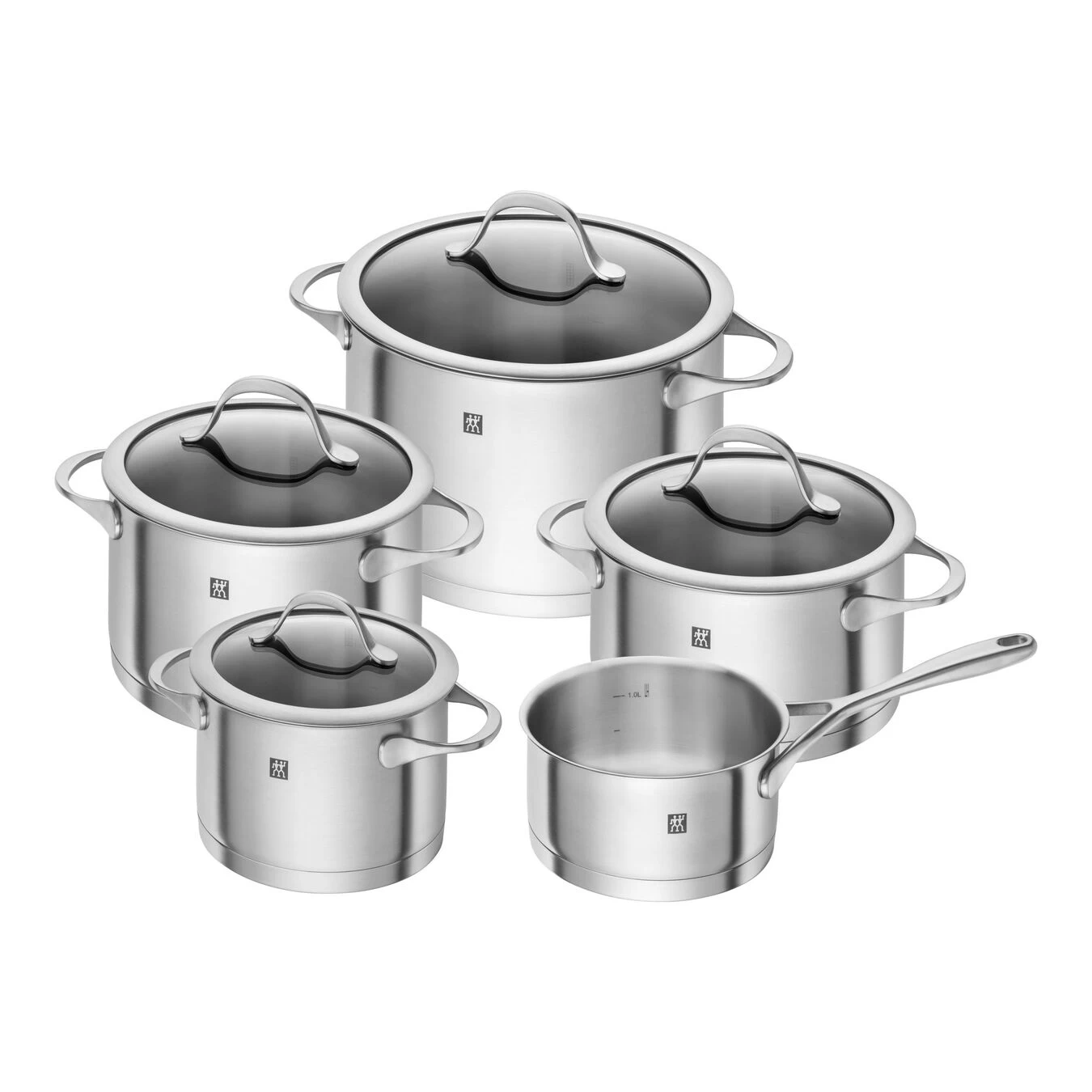 Zwilling Ensemble De Casseroles 5-pcs, Inox 18/10