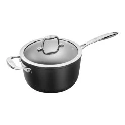 Zwilling Casserole 22 Cm, Aluminium, Noir