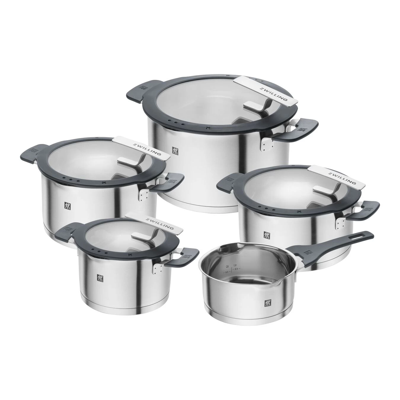 Zwilling Ensemble De Casseroles 5-pcs, Acier Inoxydable