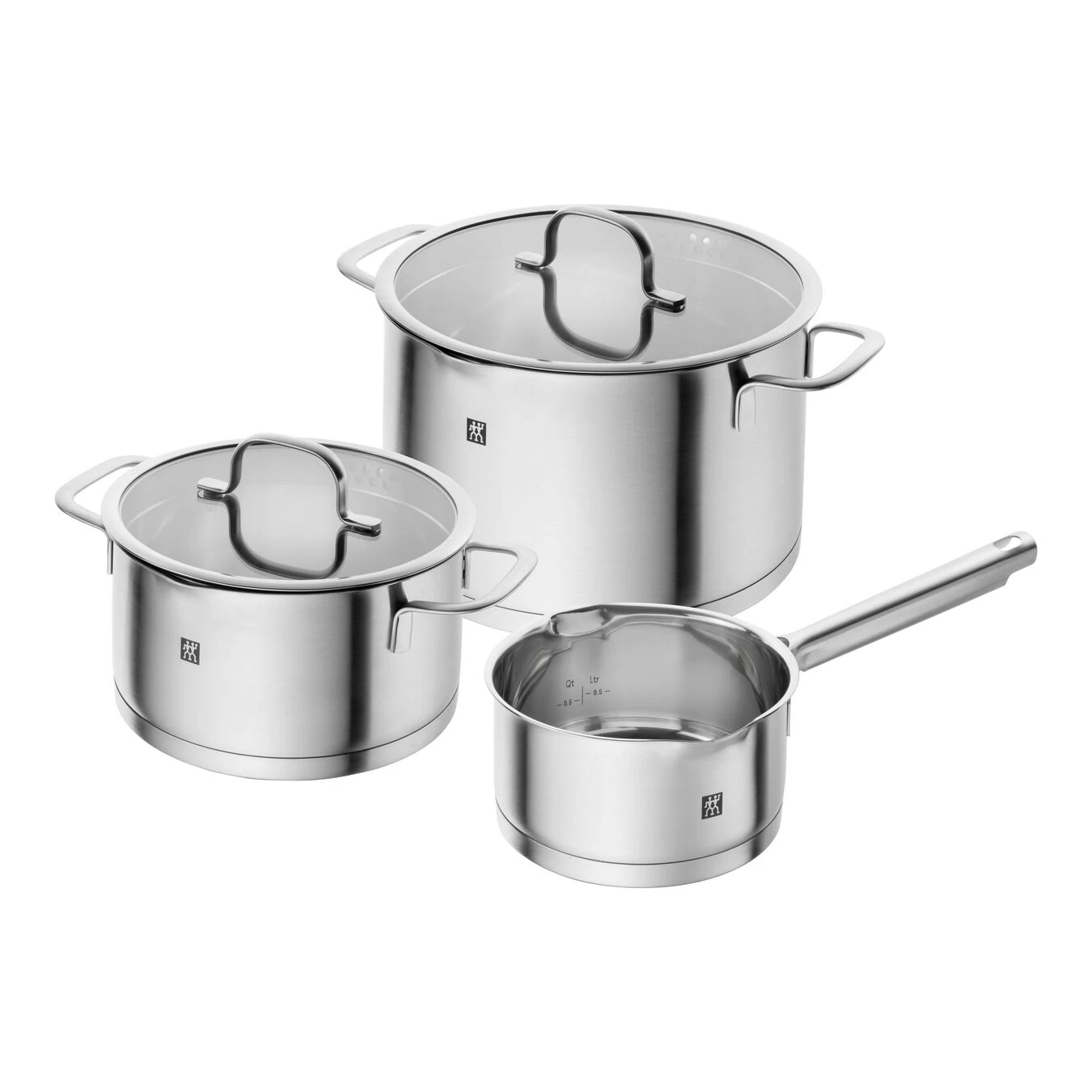 Zwilling Ensemble De Casseroles 3-pcs, Acier Inoxydable