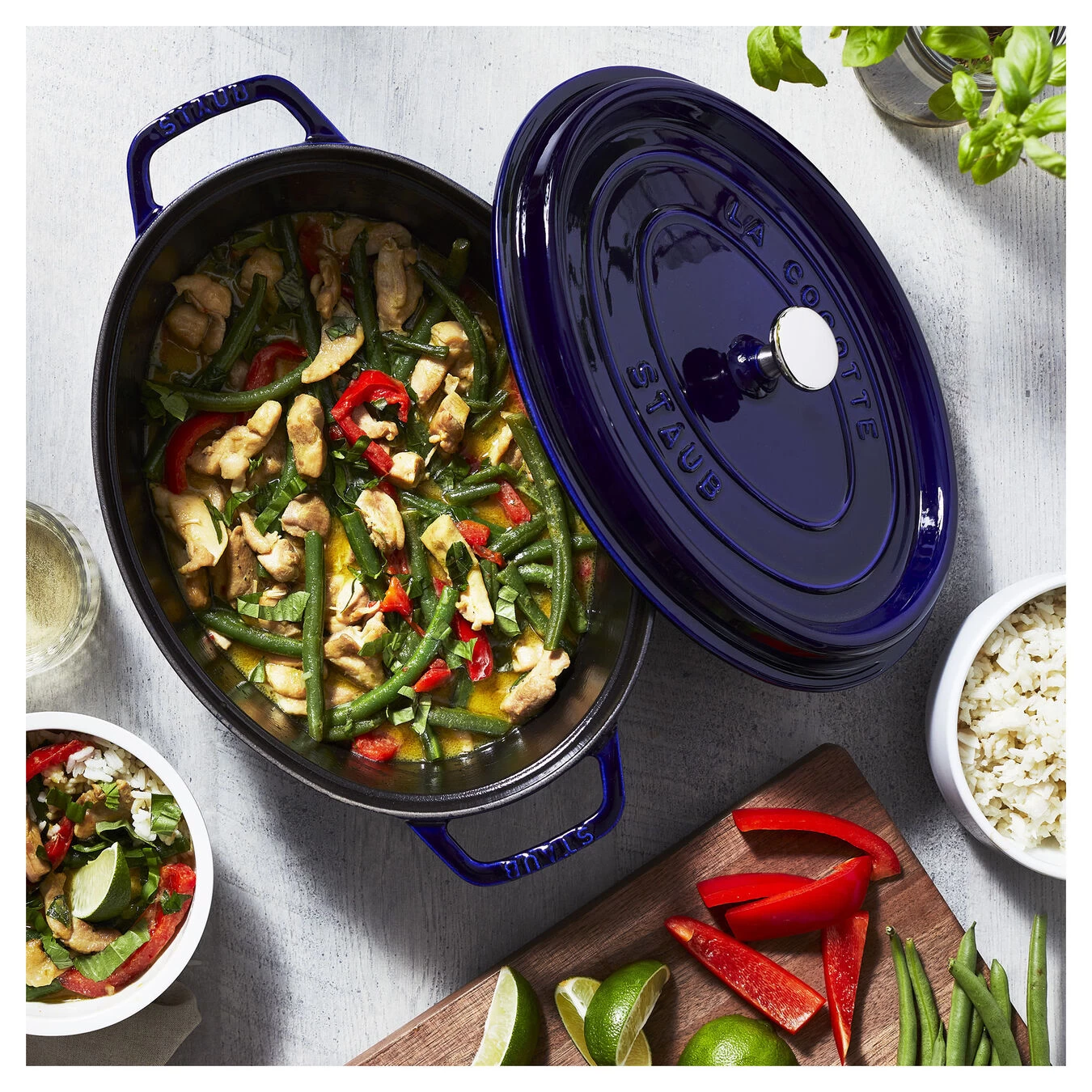 Staub Cocotte 31 Cm, Ovale, Bleu Intense, Fonte – Image 6