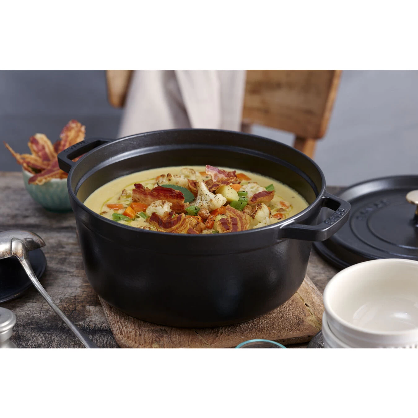 Staub Cocotte 28 Cm, Rond(e), Noir, Fonte – Image 6