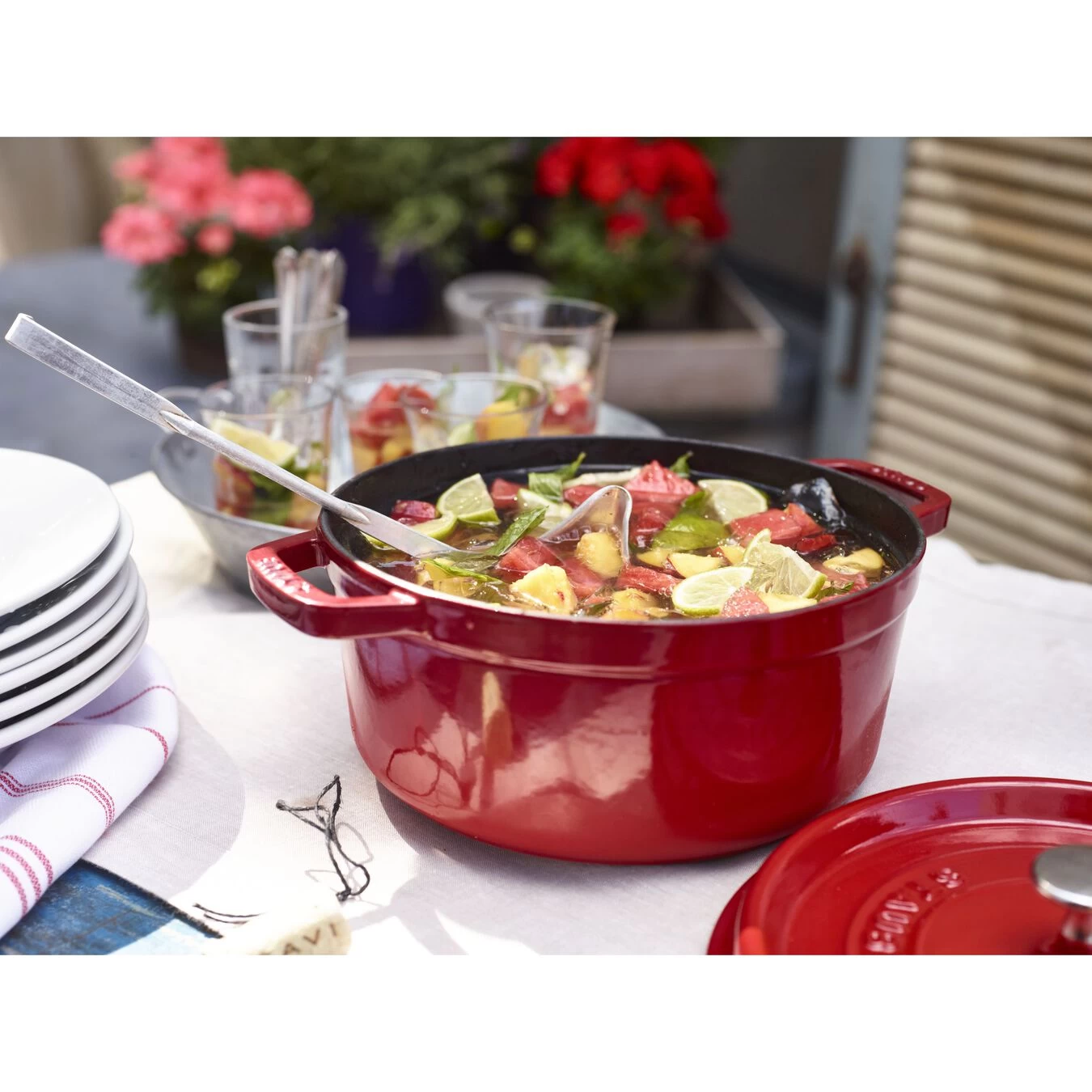 Staub Cocotte 24 Cm, Rond(e), Cerise, Fonte – Image 6